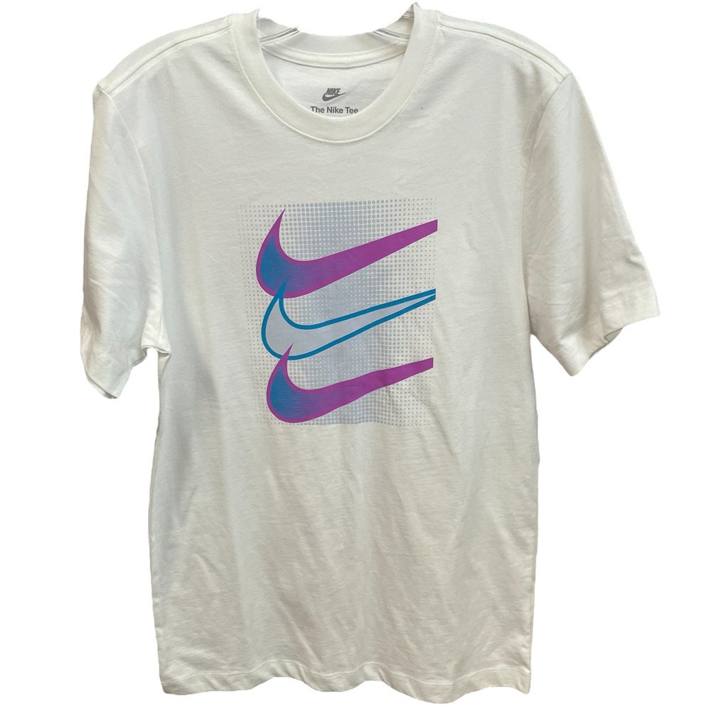Nike The Nike Tee Graphic T-Shirt Short Sleeve Casual Top White Men's S